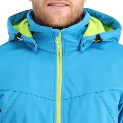 Icepeak, Biggs Veste De Ski Softshell Hommes Turquoise Bleu -ColourWear Soldes icepeak biggs ac softshell jas heren turquoise blauw AC11ice217g BI 06