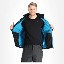 Icepeak, Biggs Veste De Ski Softshell Hommes Noir -ColourWear Soldes icepeak biggs ac softshell jas heren zwart AC11ice217c BI 05