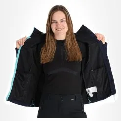 Icepeak, Boise Veste De Ski Softshell Femmes Dark Bleu -ColourWear Soldes icepeak boise ac softshell jas dames dark blauw AC21ice216a BI 05