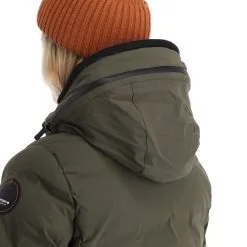 Icepeak, Brilon Manteau D'hiver Femmes Dark Olive Vert -ColourWear Soldes icepeak brilon ae winterjas dames dark olive groen 22icepe196v2 BI 09