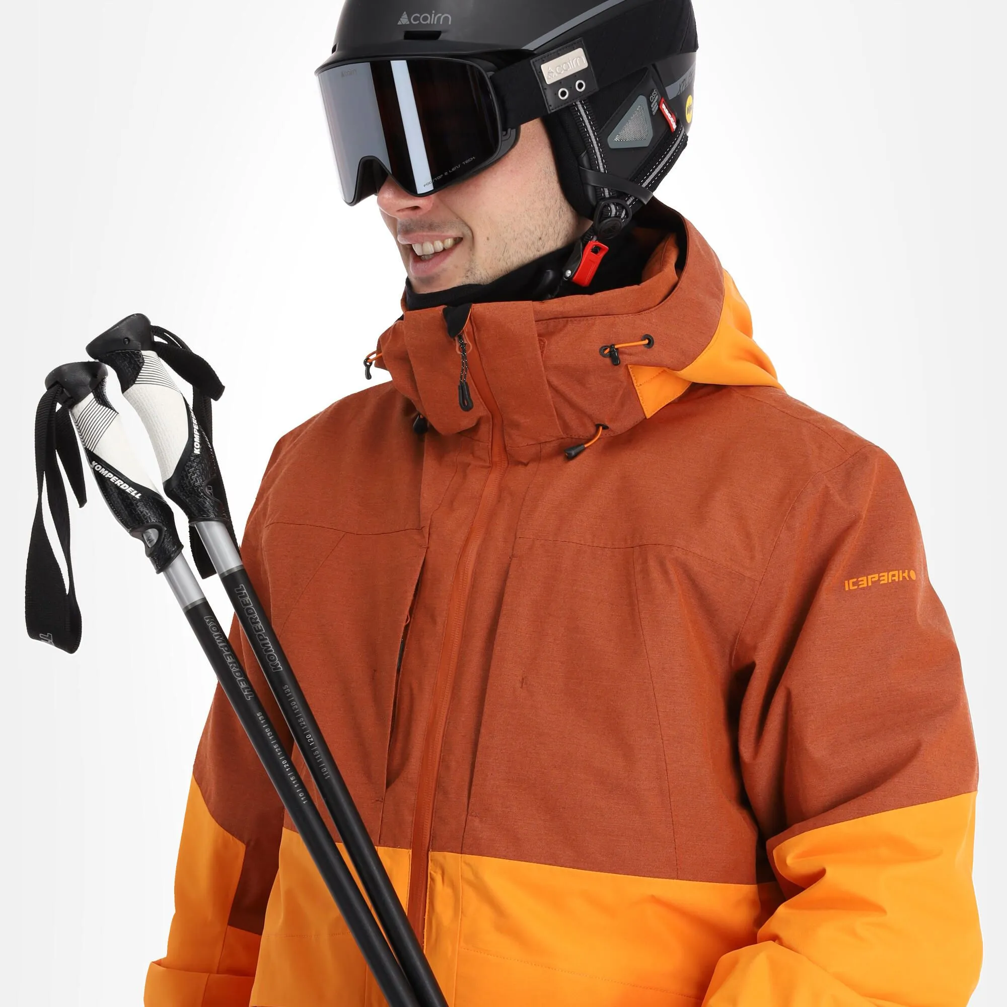 Icepeak, Callahan Veste De Ski Hommes Dark Orange 6 Icepeak, Callahan Veste De Ski Hommes Dark Orange – Image 4