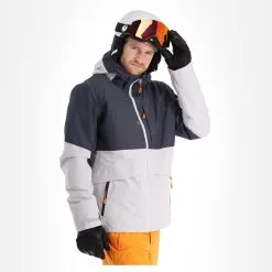 Icepeak, Callahan Veste De Ski Hommes Light Gris -ColourWear Soldes icepeak callahan aa jas gevoerd heren light grijs 22icepe250v2 BI 04
