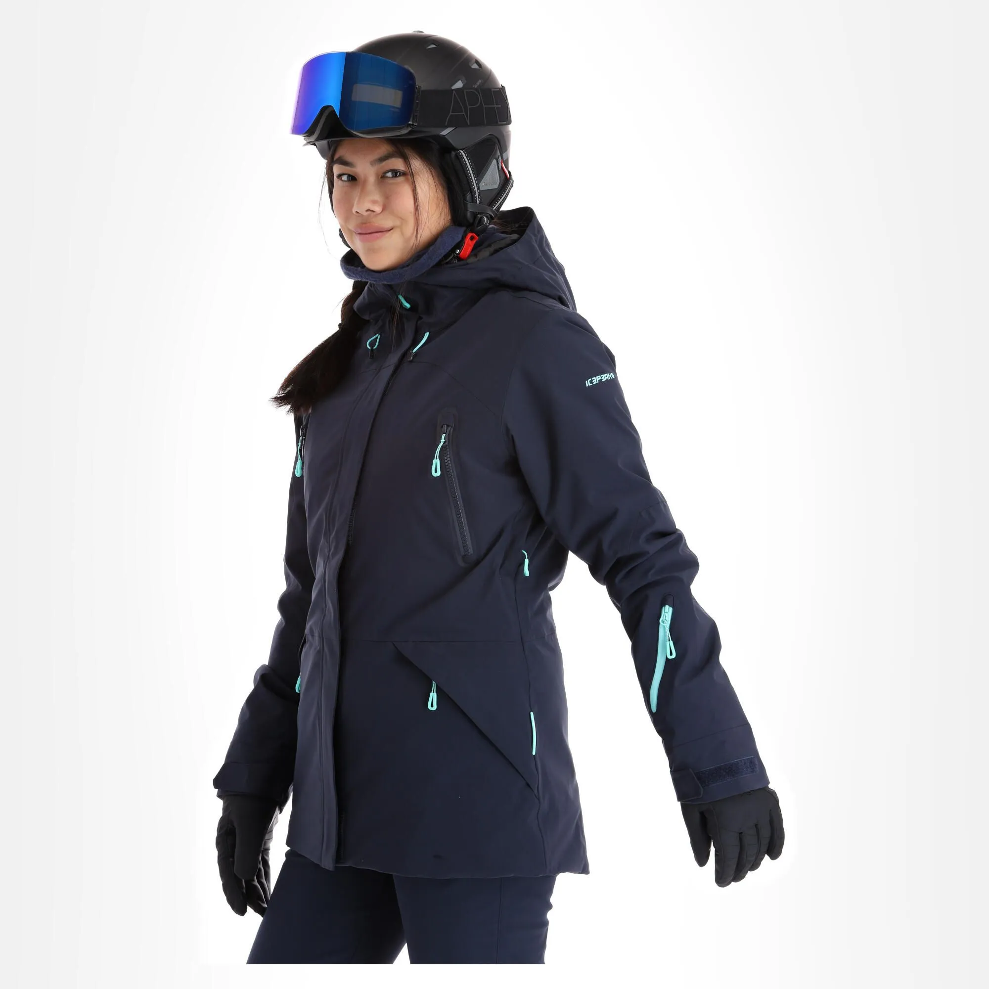 Icepeak, Clover Veste De Ski Femmes Dark Bleu 5 Icepeak, Clover Veste De Ski Femmes Dark Bleu – Image 3