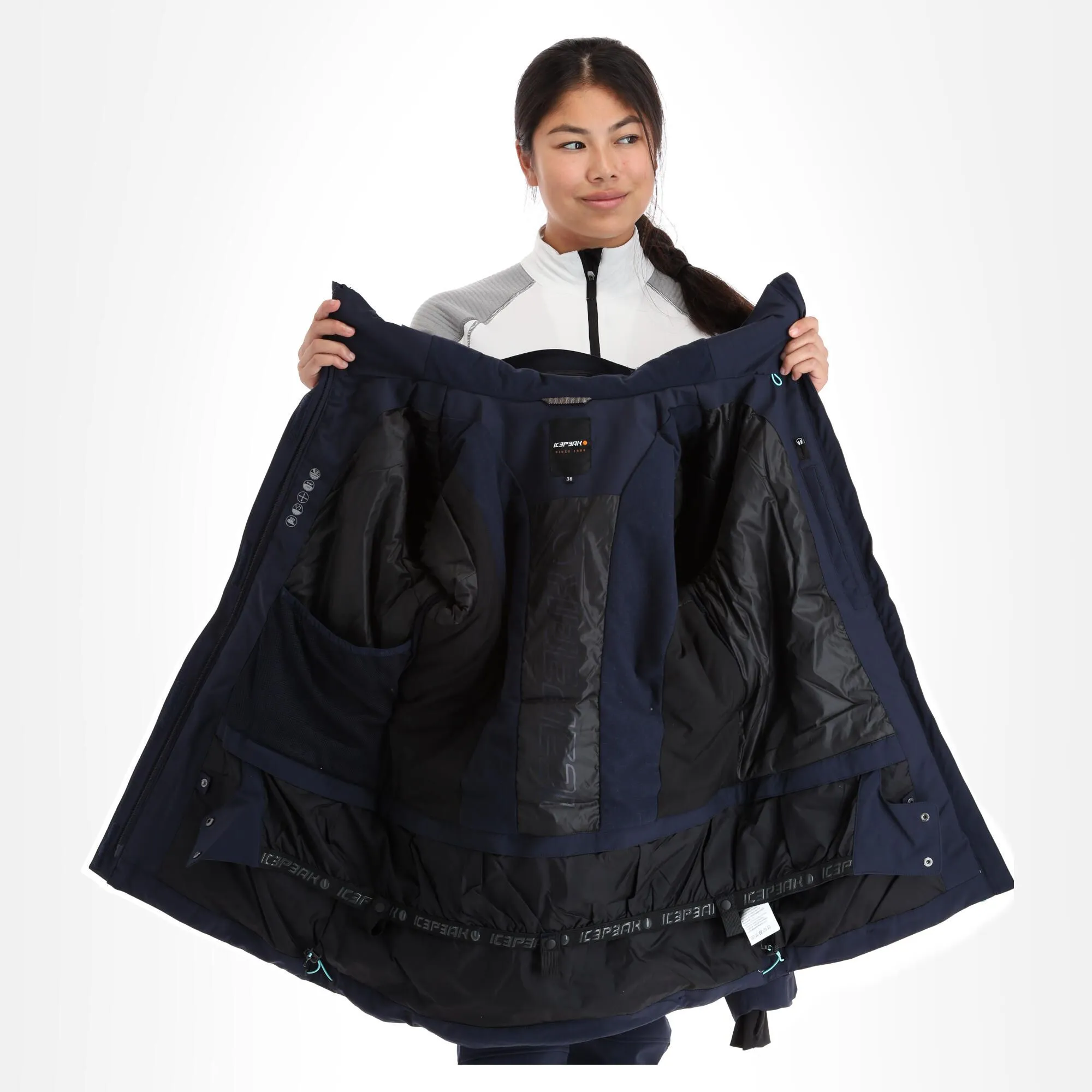 Icepeak, Clover Veste De Ski Femmes Dark Bleu 7 Icepeak, Clover Veste De Ski Femmes Dark Bleu – Image 5