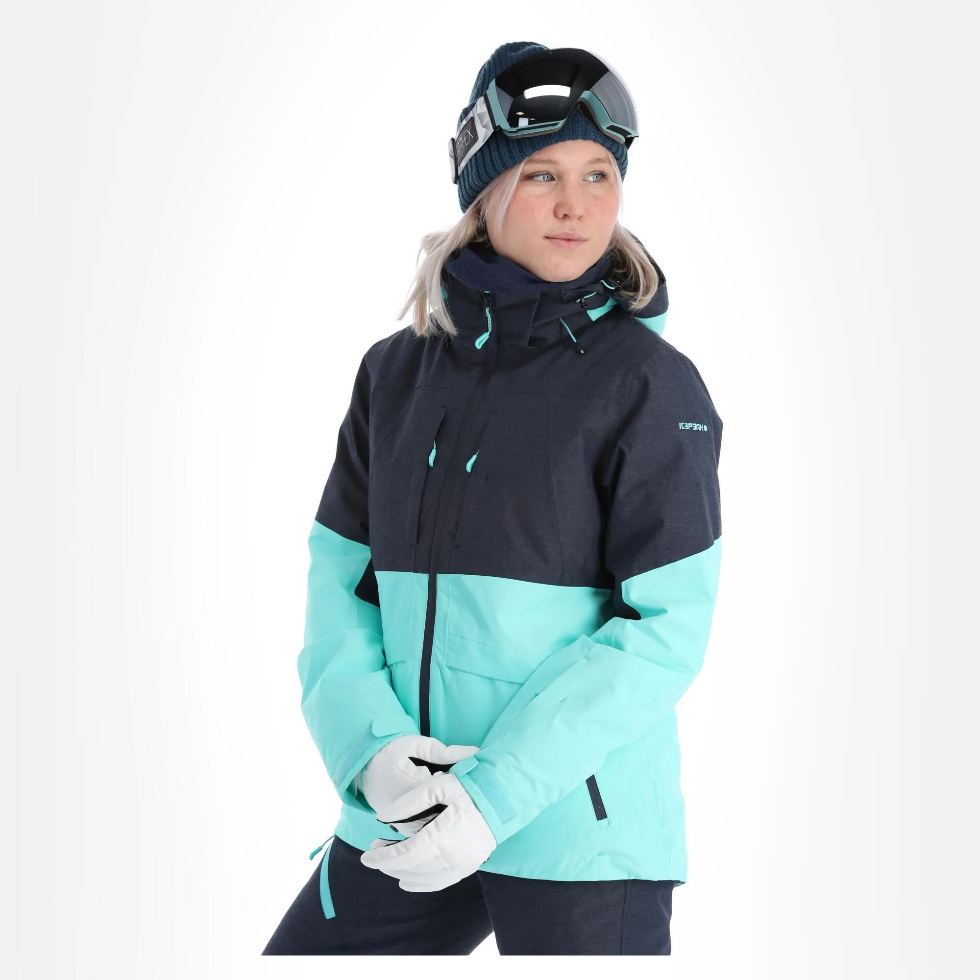 Icepeak, Cornell Veste De Ski Femmes Turquoise Bleu 5 Icepeak, Cornell Veste De Ski Femmes Turquoise Bleu – Image 3