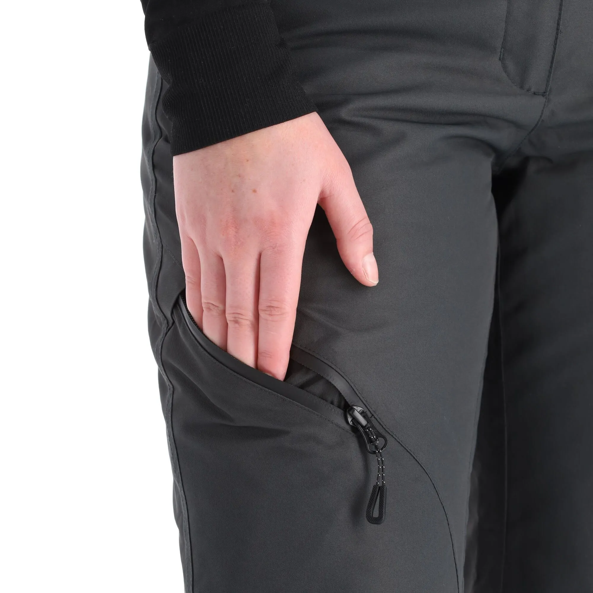 Icepeak, Curlew Pantalon De Ski Femmes Anthracite Gris 10 Icepeak, Curlew Pantalon De Ski Femmes Anthracite Gris – Image 8