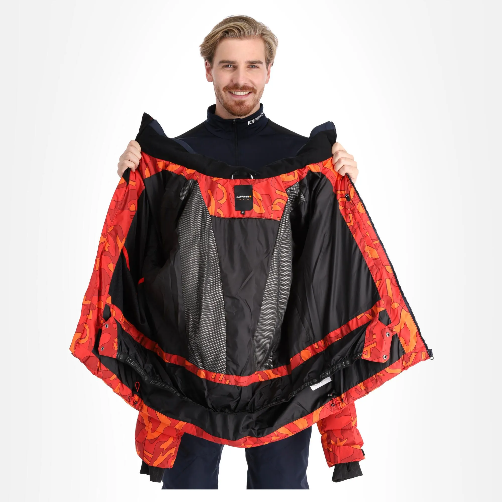 Icepeak, Earling Veste De Ski Hommes Classic Rouge 6 Icepeak, Earling Veste De Ski Hommes Classic Rouge – Image 4