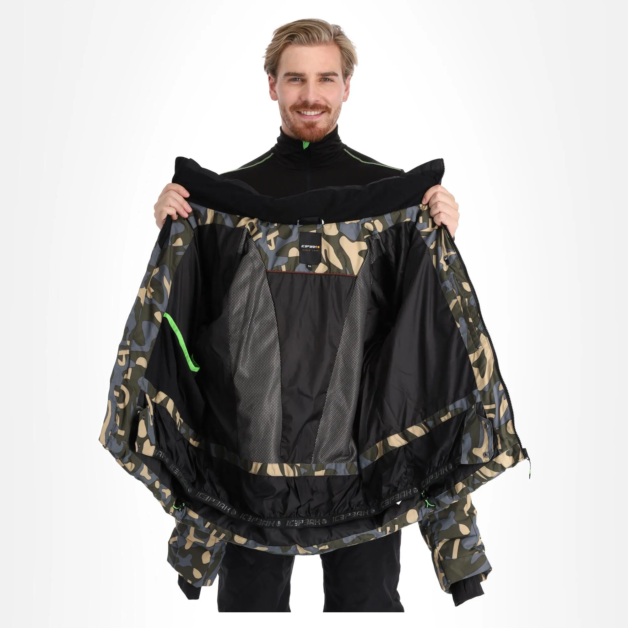 Icepeak, Earling Veste De Ski Hommes Dark Olive Vert 6 Icepeak, Earling Veste De Ski Hommes Dark Olive Vert – Image 4