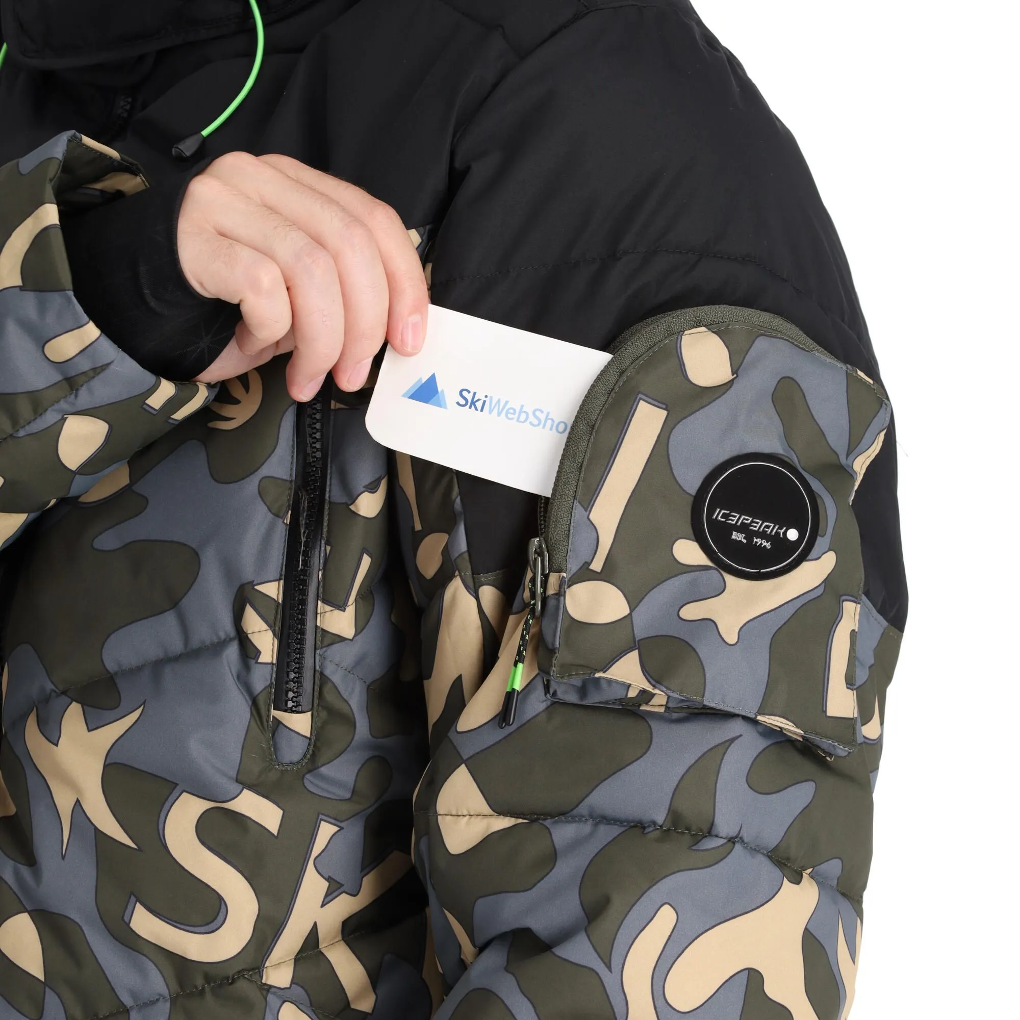 Icepeak, Earling Veste De Ski Hommes Dark Olive Vert 8 Icepeak, Earling Veste De Ski Hommes Dark Olive Vert – Image 6