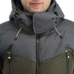 Icepeak, Eastham Veste De Ski Hommes Dark Olive Vert -ColourWear Soldes icepeak eastham aa jas gevoerd heren dark olive groen 22icepe244v3 BI 07