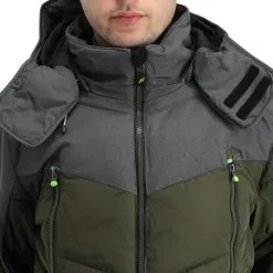 Icepeak, Eastham Veste De Ski Hommes Dark Olive Vert -ColourWear Soldes icepeak eastham aa jas gevoerd heren dark olive groen 22icepe244v3 BI 08