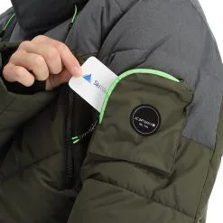 Icepeak, Eastham Veste De Ski Hommes Dark Olive Vert -ColourWear Soldes icepeak eastham aa jas gevoerd heren dark olive groen 22icepe244v3 BI 09