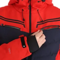 Icepeak, Eastland Veste De Ski Hommes Classic Rouge -ColourWear Soldes icepeak eastland aa jas gevoerd heren classic rood 22icepe273v3 BI 10