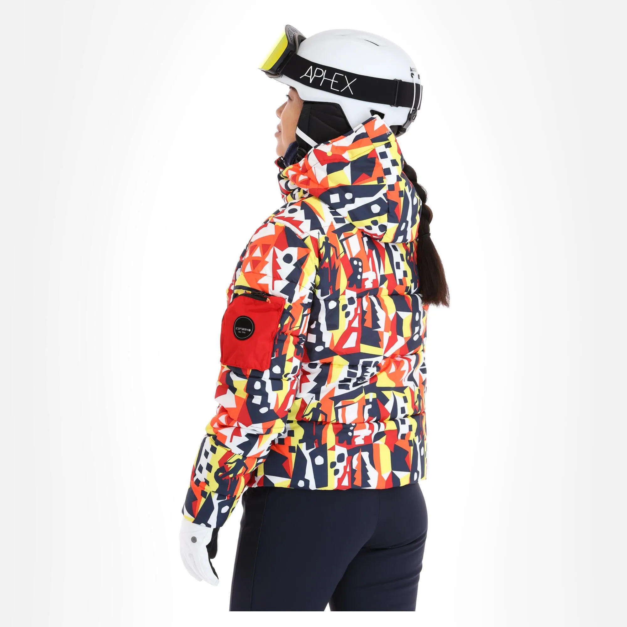 Icepeak, Eastview Veste De Ski Femmes Classic Rouge 4 Icepeak, Eastview Veste De Ski Femmes Classic Rouge – Image 2