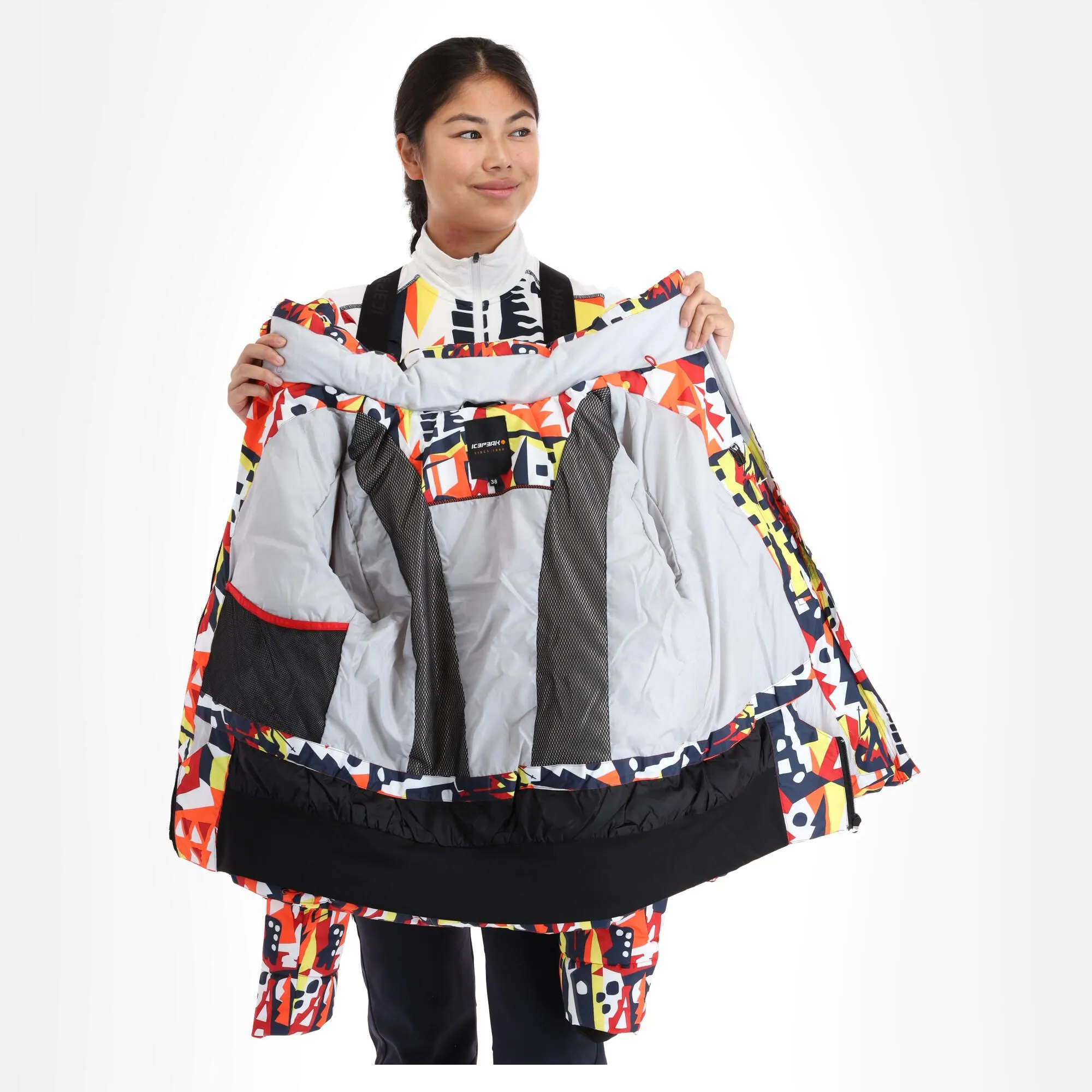 Icepeak, Eastview Veste De Ski Femmes Classic Rouge 7 Icepeak, Eastview Veste De Ski Femmes Classic Rouge – Image 5