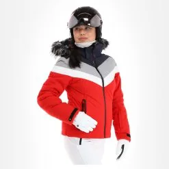 Icepeak, Electra Veste De Ski Femmes Classic Rouge -ColourWear Soldes icepeak electra aa jas gevoerd dames classic rood 22icepe202v3 BI 04