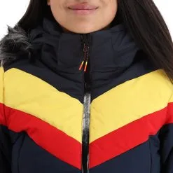 Icepeak, Electra Veste De Ski Femmes Dark Bleu -ColourWear Soldes icepeak electra aa jas gevoerd dames dark blauw 22icepe202v5 BI 09