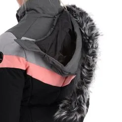 Icepeak, Electra Veste De Ski Femmes Noir -ColourWear Soldes icepeak electra aa jas gevoerd dames zwart 22icepe202v1 BI 09