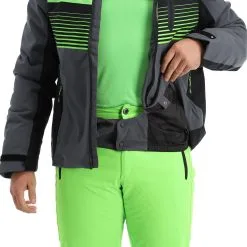 Icepeak, Elkhart Veste De Ski Hommes Granite Gris -ColourWear Soldes icepeak elkhart aa jas gevoerd heren granite grijs 22icepe247v3 BI 09