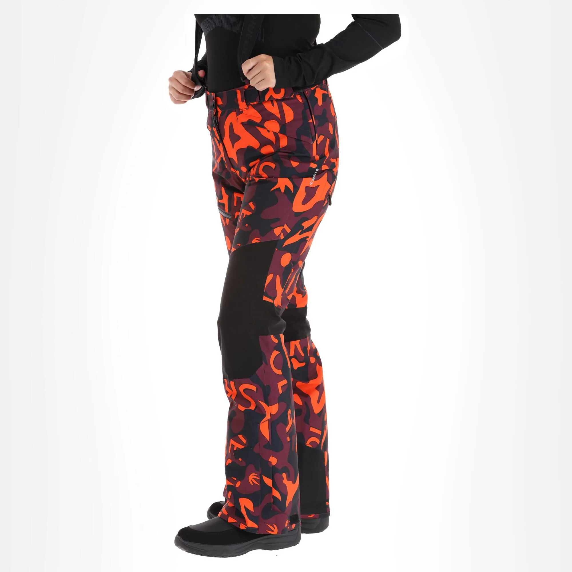 Icepeak, Elmshorne Pantalon De Ski Femmes Burgundy Violet 5 Icepeak, Elmshorne Pantalon De Ski Femmes Burgundy Violet – Image 3