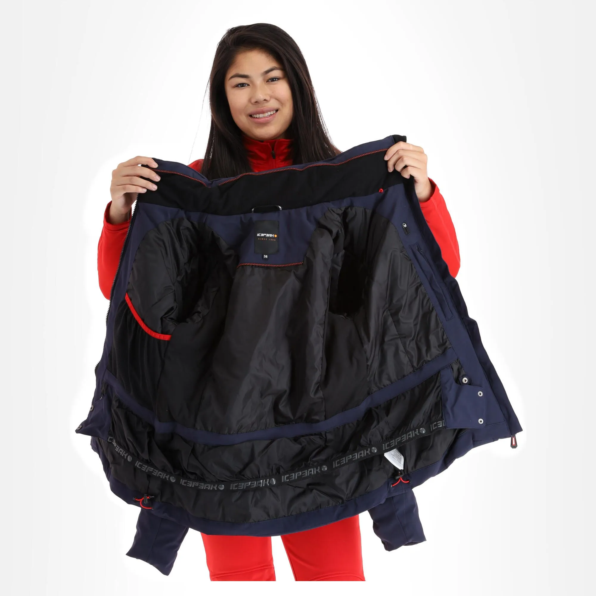 Icepeak, Eminence Veste De Ski Femmes Dark Bleu 7 Icepeak, Eminence Veste De Ski Femmes Dark Bleu – Image 5