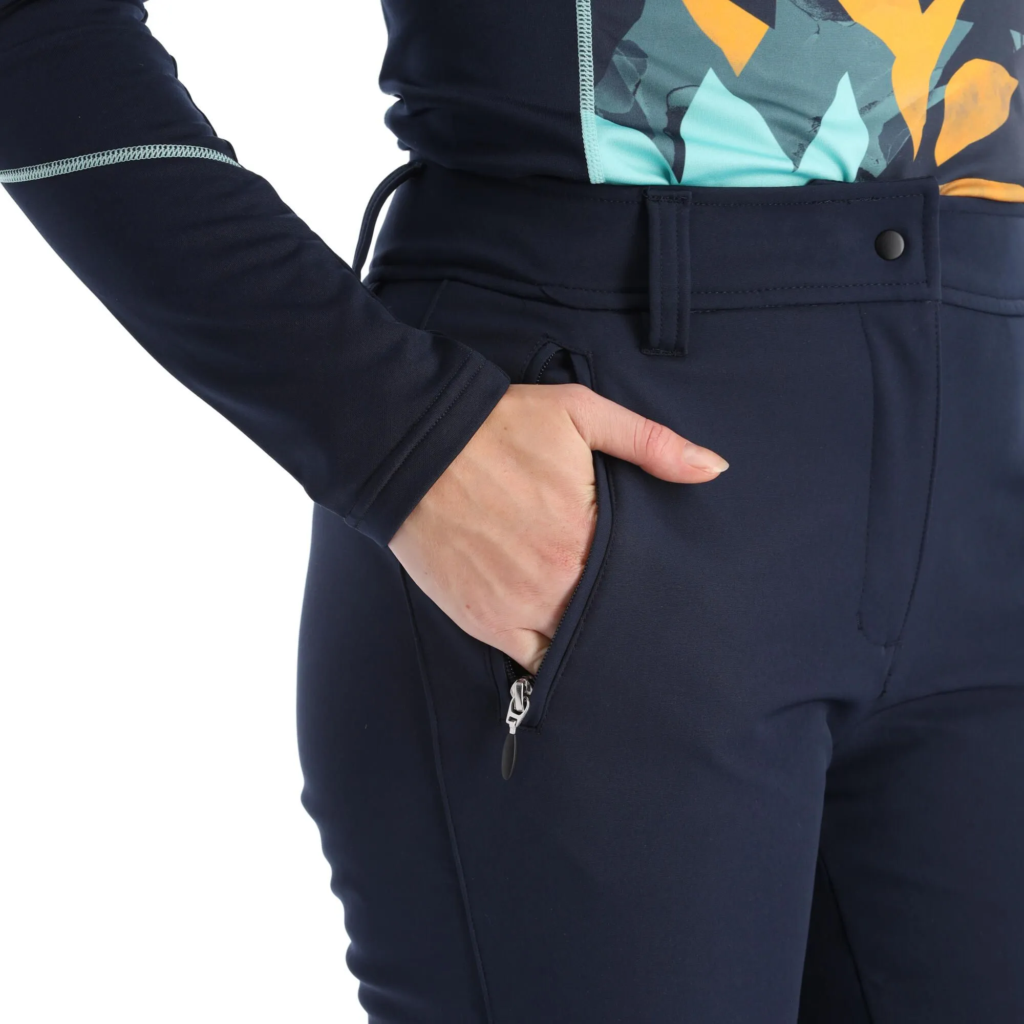 Icepeak, Entiat Pantalon De Ski En Softshell Femmes Dark Bleu 7 Icepeak, Entiat Pantalon De Ski En Softshell Femmes Dark Bleu – Image 5