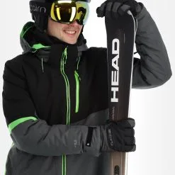 Icepeak, Essen Veste De Ski Hommes Noir -ColourWear Soldes icepeak essen aa jas gevoerd heren zwart 22icepe243v2 BI 05