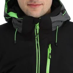 Icepeak, Essen Veste De Ski Hommes Noir -ColourWear Soldes icepeak essen aa jas gevoerd heren zwart 22icepe243v2 BI 07