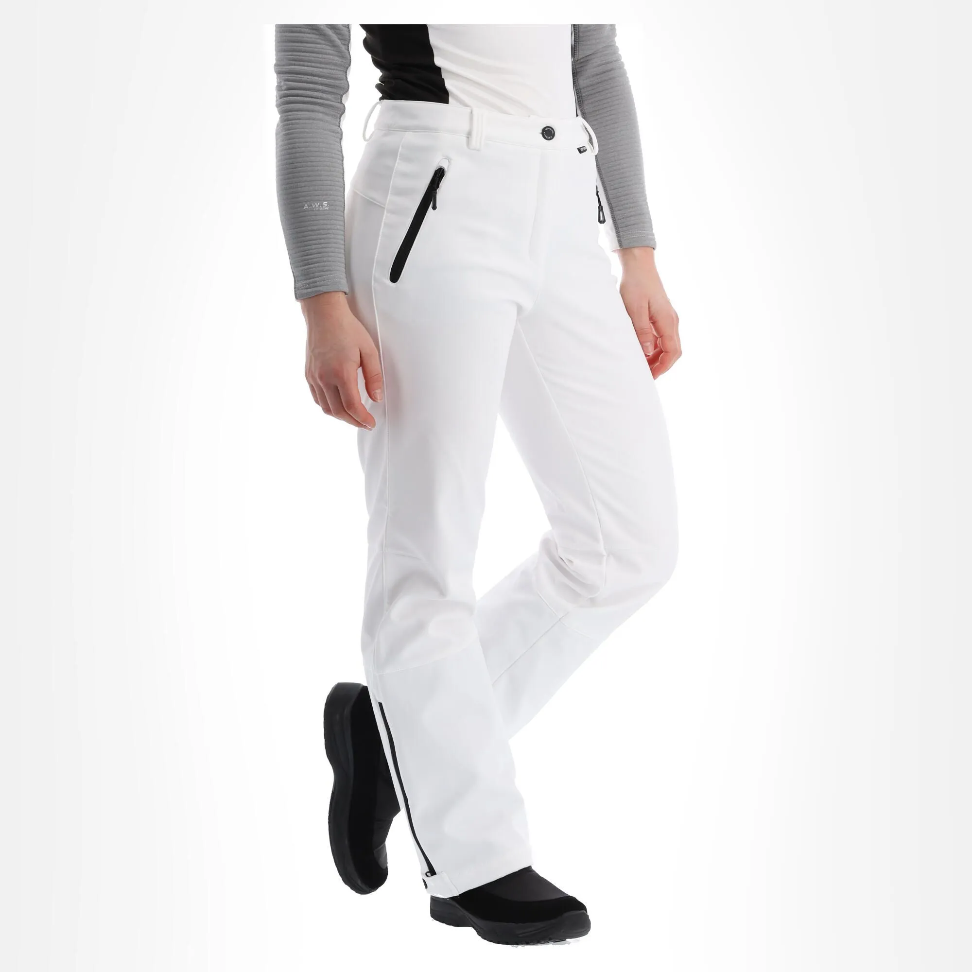 Icepeak, Frechen Pantalon De Ski En Softshell Modèle Court Femmes Optic Blanc 5 Icepeak, Frechen Pantalon De Ski En Softshell Modèle Court Femmes Optic Blanc – Image 3