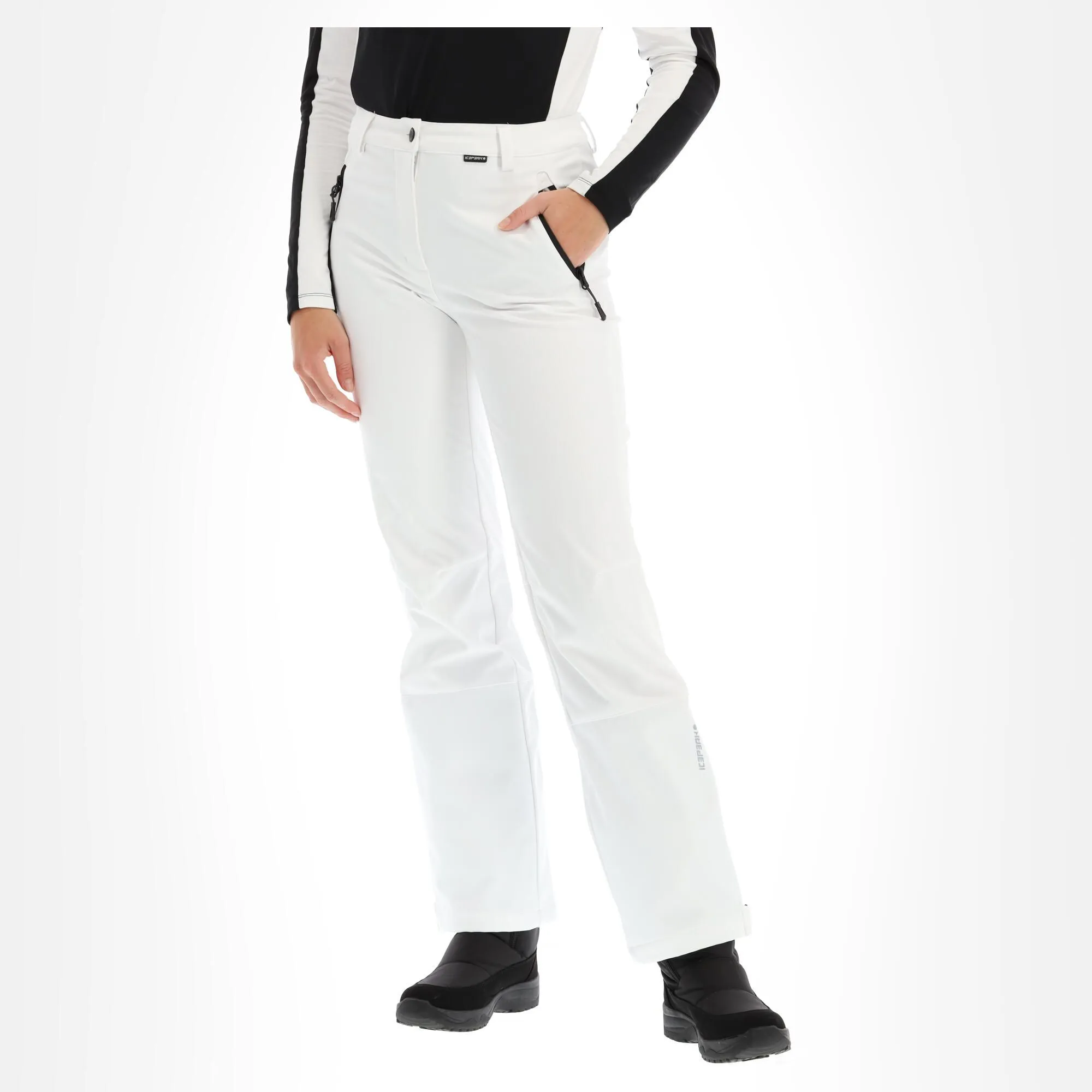 Icepeak, Frechen Pantalon De Ski En Softshell Slim Fit Femmes Optical Blanc 3 Icepeak, Frechen Pantalon De Ski En Softshell Slim Fit Femmes Optical Blanc