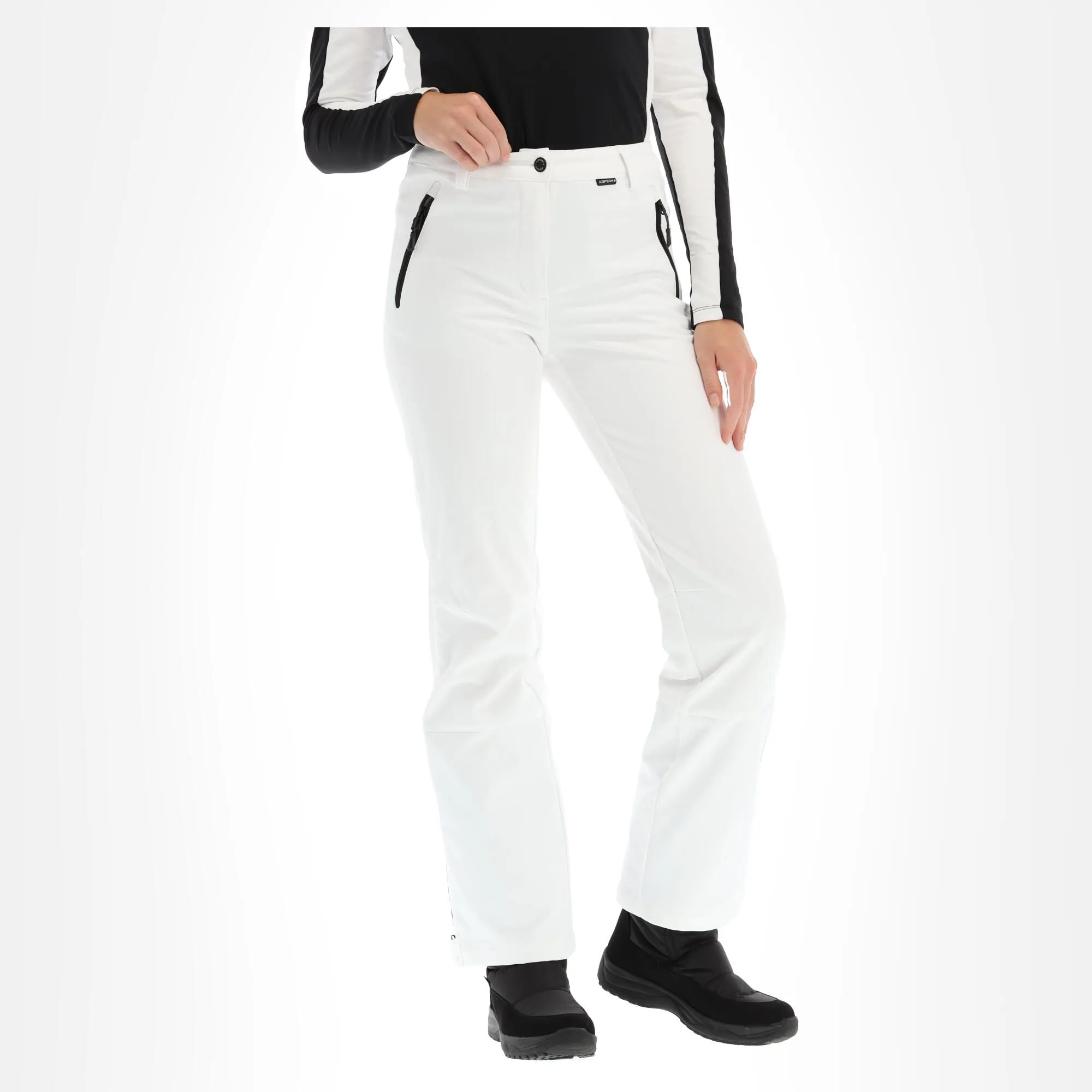 Icepeak, Frechen Pantalon De Ski En Softshell Slim Fit Femmes Optical Blanc 5 Icepeak, Frechen Pantalon De Ski En Softshell Slim Fit Femmes Optical Blanc – Image 3