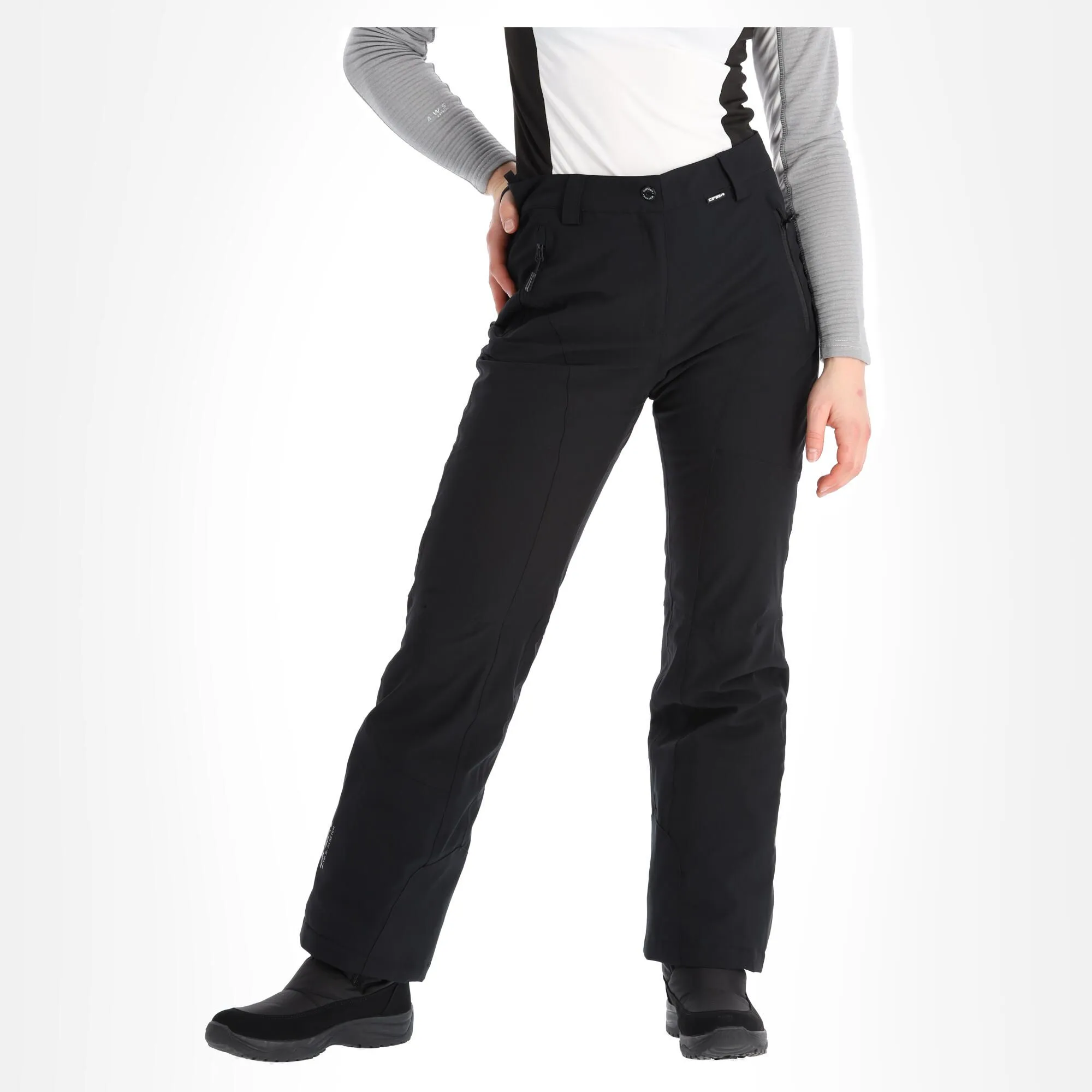 Icepeak, Freyung Pantalon De Ski Modèle Court Femmes Noir 3 Icepeak, Freyung Pantalon De Ski Modèle Court Femmes Noir