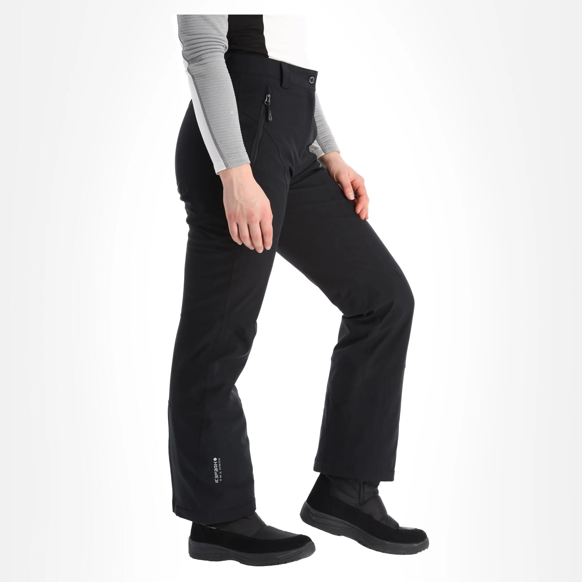 Icepeak, Freyung Pantalon De Ski Modèle Court Femmes Noir 5 Icepeak, Freyung Pantalon De Ski Modèle Court Femmes Noir – Image 3