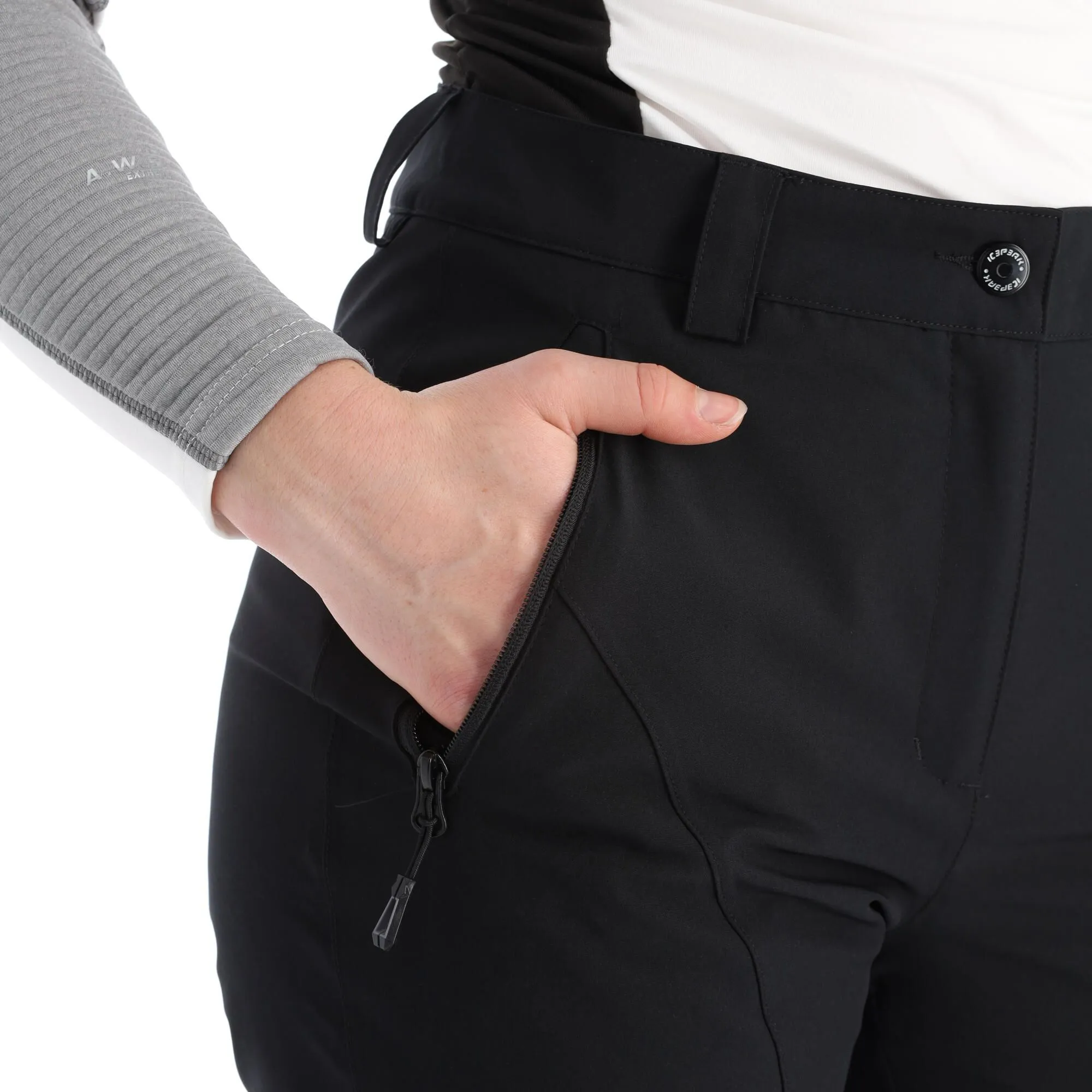 Icepeak, Freyung Pantalon De Ski Modèle Court Femmes Noir 7 Icepeak, Freyung Pantalon De Ski Modèle Court Femmes Noir – Image 5