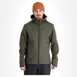 Icepeak, Mikado Veste De Ski Softshell Hommes Dark Olive Vert