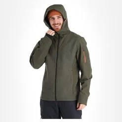 Icepeak, Mikado Veste De Ski Softshell Hommes Dark Olive Vert -ColourWear Soldes icepeak mikado ac softshell jas heren dark olive groen 22icepe264v1 BI 04