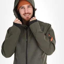 Icepeak, Mikado Veste De Ski Softshell Hommes Dark Olive Vert -ColourWear Soldes icepeak mikado ac softshell jas heren dark olive groen 22icepe264v1 BI 05