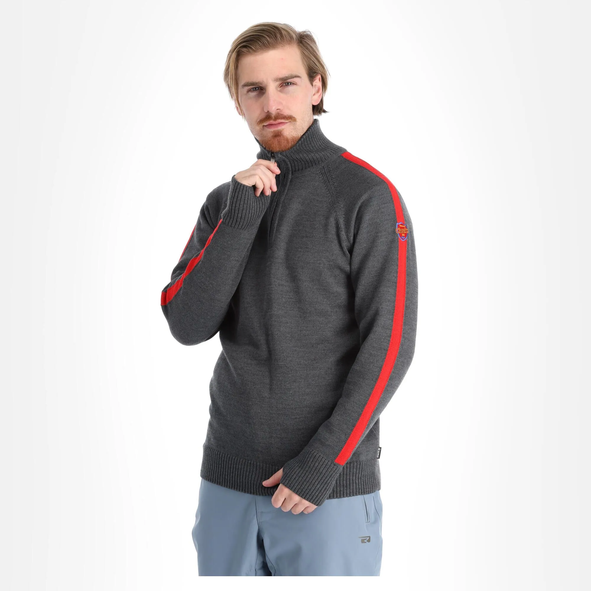 Kama, Merino Sweater Pull Hommes Graphite Gris 5 Kama, Merino Sweater Pull Hommes Graphite Gris – Image 3