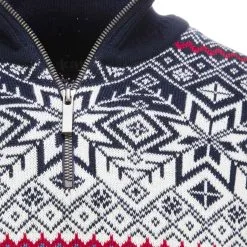 Kama, Pull Bleu -ColourWear Soldes kama skitrui unisex navy wit rood e45kamw13c 5 1 bs