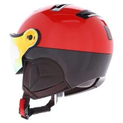 Kask, Montecarlo Visor Casque De Ski Avec Visière Unisexe Rouge