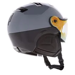 Kask, Montecarlo Visor Casque De Ski Avec Visière Unisexe Solid Gris -ColourWear Soldes kask montecarlo visor oa vizierhelmen unisex solid grijs 22kaskx103v3 BI 04