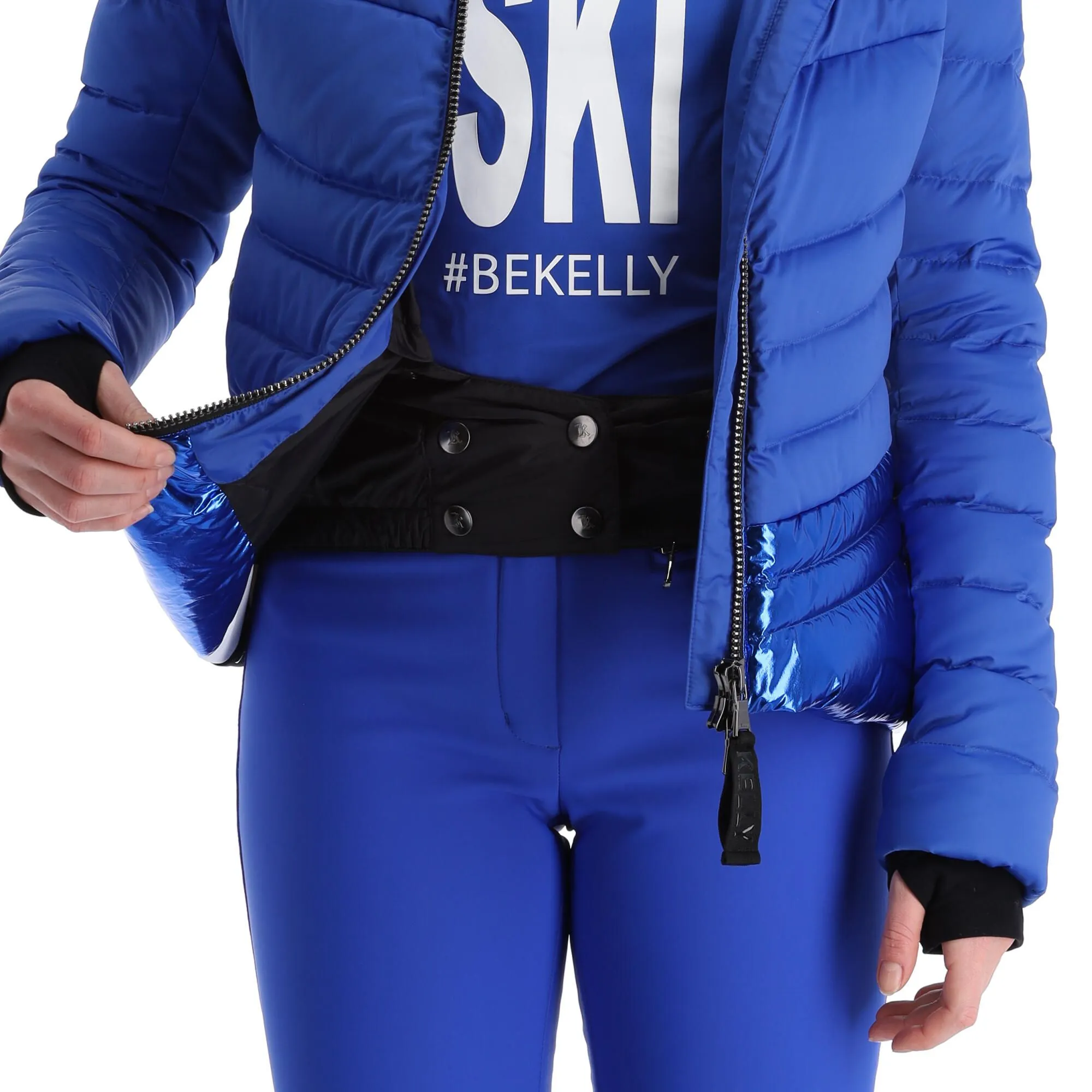 Kelly, Down Jacket Veste De Ski Femmes Ocean Bleu 10 Kelly, Down Jacket Veste De Ski Femmes Ocean Bleu – Image 8