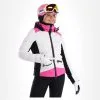 Kelly, Down Jacket Veste De Ski Femmes Blanc, Rose -ColourWear Soldes kelly down jacket aa jas gevoerd dames roze wit 22kelly102v2 BI 02