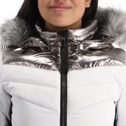 Kelly, Down Jacket Veste De Ski Femmes Stone Blanc -ColourWear Soldes kelly down jacket aa jas gevoerd dames stone wit 22kelly101v3 BI 07