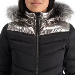 Kelly, Down Jacket Veste De Ski Femmes Stone Noir -ColourWear Soldes kelly down jacket aa jas gevoerd dames stone zwart 22kelly101v1 BI 07