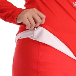 Kelly, Half Zip Midlayer Pull De Ski Femmes Rouge -ColourWear Soldes kelly half zip midlayer ga ski pully dames rood 22kelly106v1 BI 06