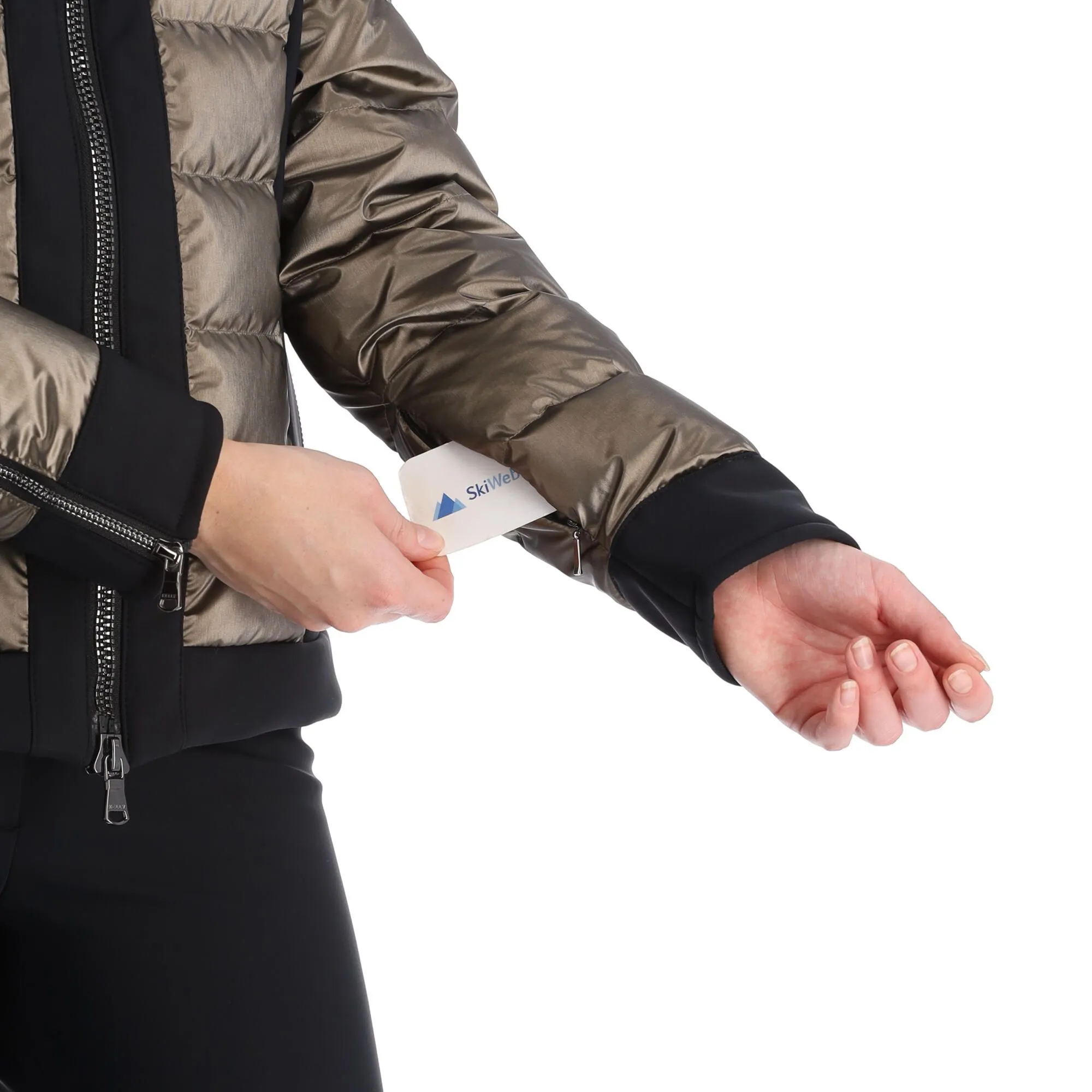 Kelly, Softshell Jacket Veste De Ski Softshell Femmes Noir, Or 9 Kelly, Softshell Jacket Veste De Ski Softshell Femmes Noir, Or – Image 7