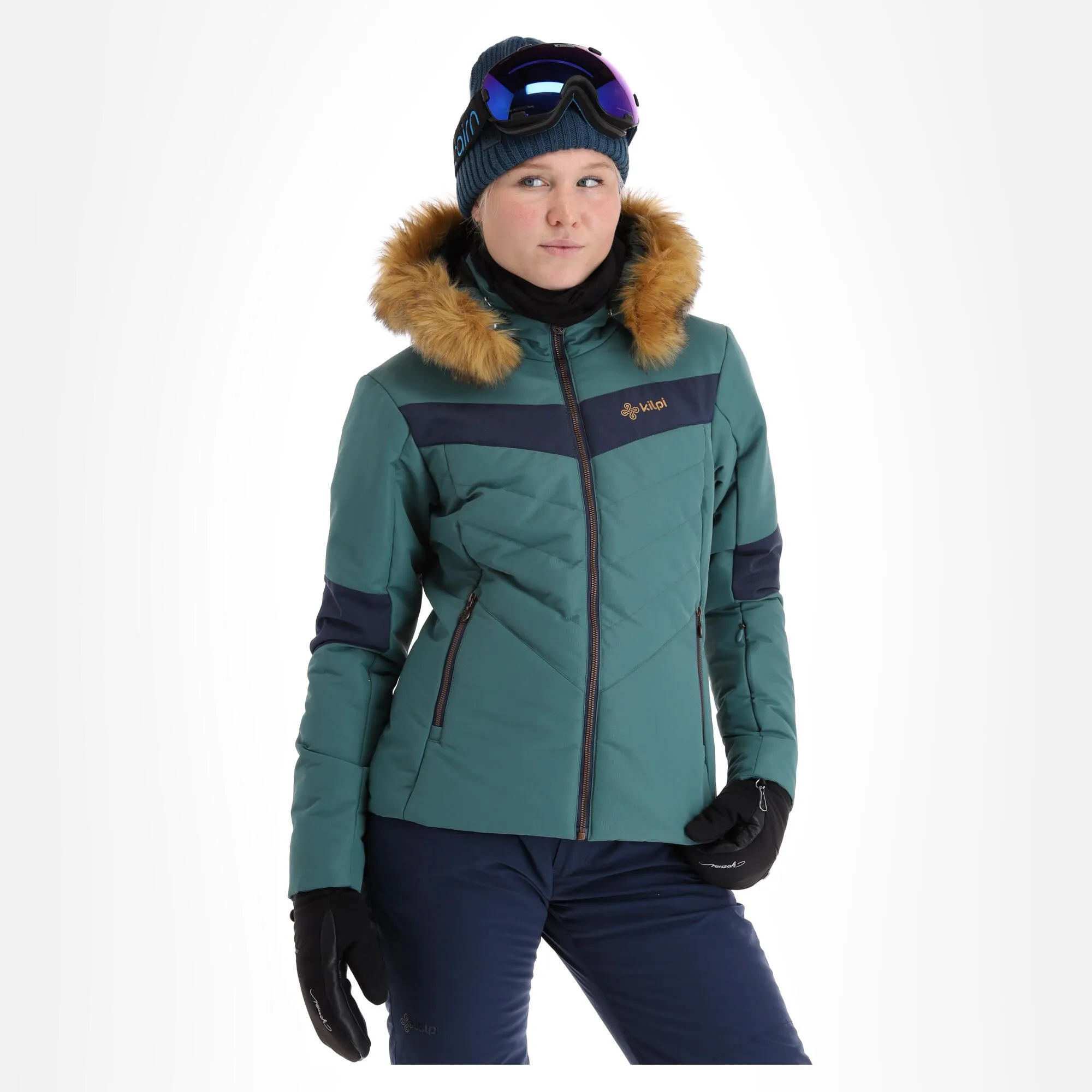 Kilpi, Alisia-W Veste De Ski Femmes Dark Vert 3 Kilpi, Alisia-W Veste De Ski Femmes Dark Vert
