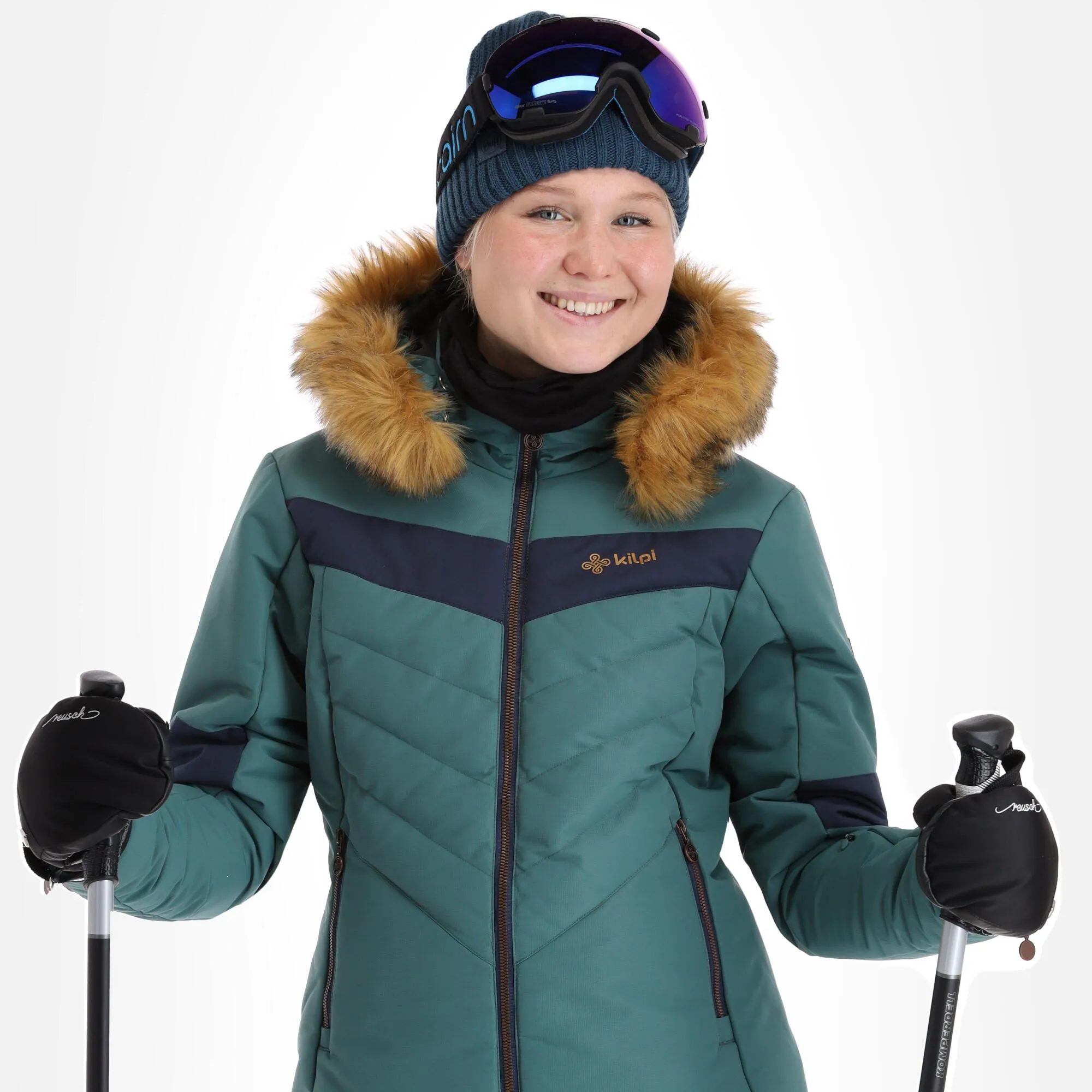 Kilpi, Alisia-W Veste De Ski Femmes Dark Vert 6 Kilpi, Alisia-W Veste De Ski Femmes Dark Vert – Image 4