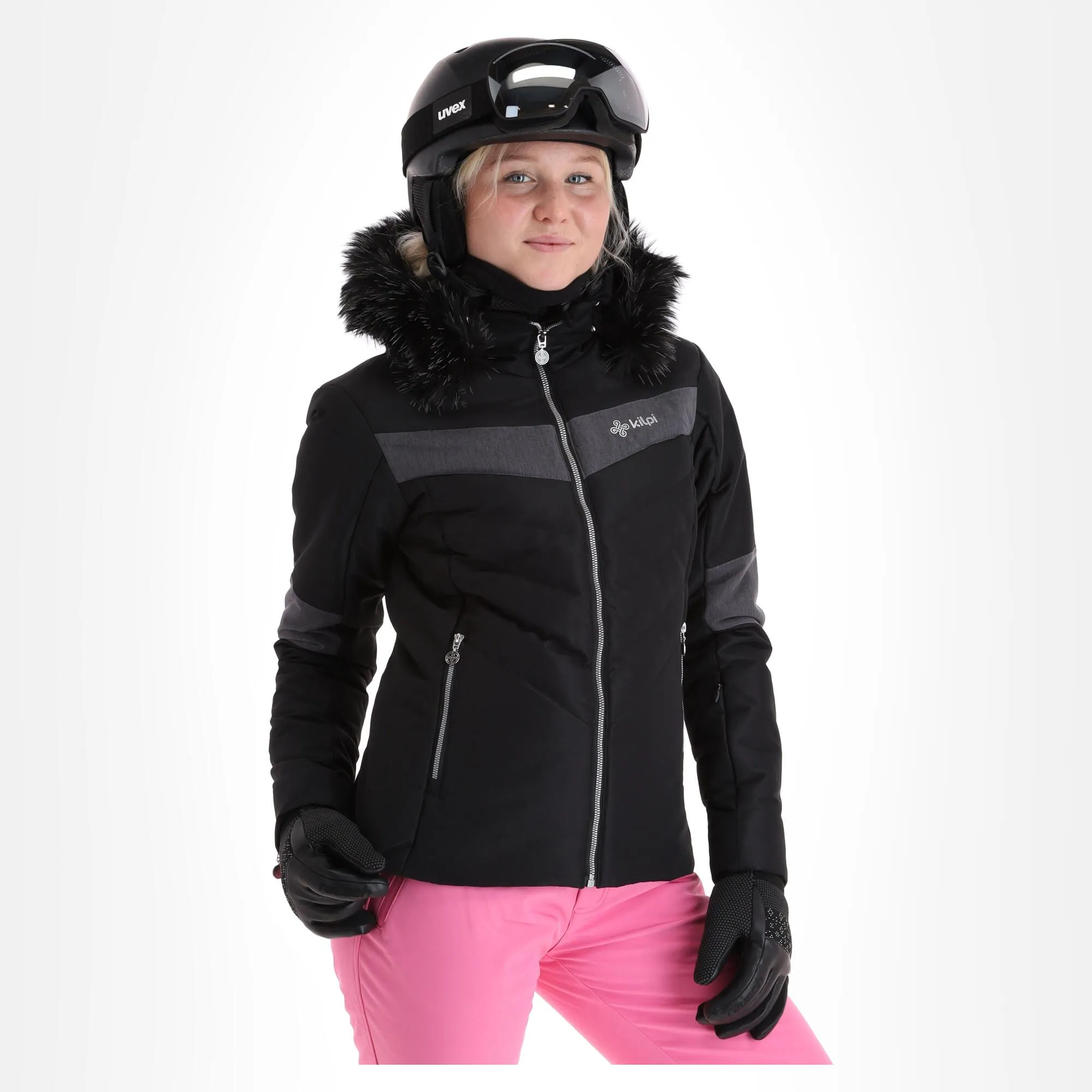 Kilpi, Alisia-W Veste De Ski Femmes Noir 5 Kilpi, Alisia-W Veste De Ski Femmes Noir – Image 3